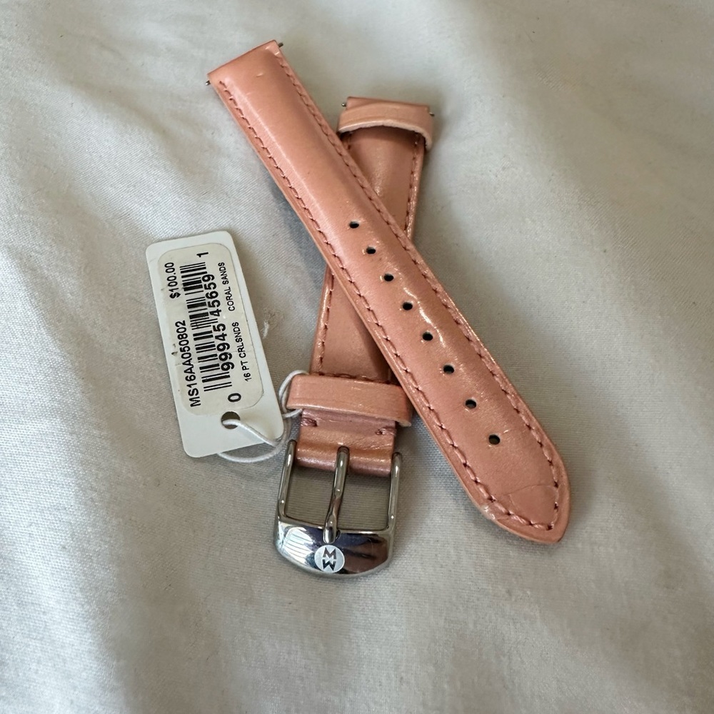 Michele 16MM ‘coral sands’ leather strap